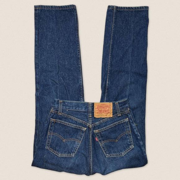Levi's Denim - Vintage 80s Levi’s Mom Jeans Button fly | Size 26” | Dark Wash |